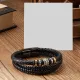 Мужской кожаный браслет, 21см BS771