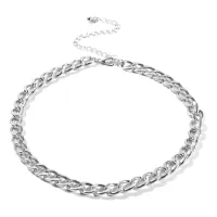 Цепочка, 40см, цвет серебряный CN012-S