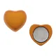 Зажим для платка Сердце на магнитах, 15х15мм, цвет оранжевый ZP002-03
