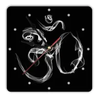 Часы настенные Ом 20см, пластик MCH048