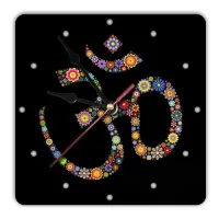 Часы настенные Ом 20см, пластик MCH049