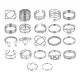 Набор из 22 колец, цвет серебряный KLN068-02