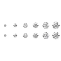 Набор из шести пар серег с кристаллами SEN015