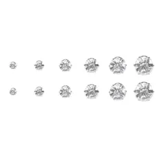 Набор из шести пар серег с кристаллами SEN015