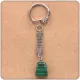 Брелок с камнем Малахит (синт.) BK002