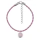 Браслет с камнем Розовый кварц BSG001
