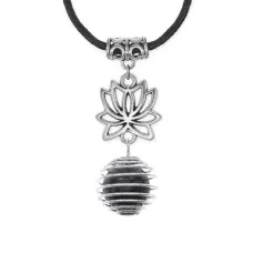 Амулет Лотос с нат.камнем Лабрадор MKA-4001-04