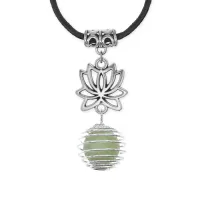 Амулет Лотос с синтетическим камнем Оникс MKA-4001-11