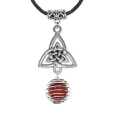 Амулет Трикветр с нат.камнем Сердолик MKA-4002-13