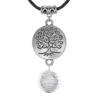 Амулет Дерево жизни с нат.камнем Кахолонг MKA-4004-03