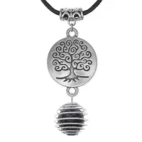 Амулет Дерево жизни с нат. камнем Лабрадор MKA-4004-04