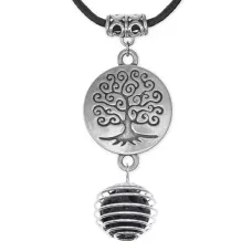 Амулет Дерево жизни с нат.камнем Лава MKA-4004-05