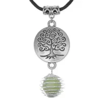Амулет Дерево жизни с синт.камнем Оникс MKA-4004-11