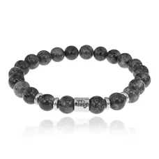 Браслет Знаки Зодиака - Скорпион с натуральным Лабрадором 8мм