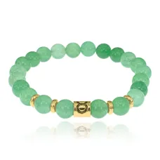 Браслет Знаки Зодиака - Телец с натуральным Нефритом 8мм