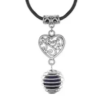 Амулет Сердце с нат.камнем Лазурит MKA-4005-06