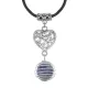 Амулет Сердце с нат.камнем Содалит MKA-4005-15