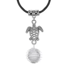 Амулет Черепаха с нат.камнем Кахолонг MKA-4006-03
