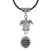 Амулет Черепаха с нат.камнем Лабрадор MKA-4006-04