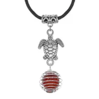 Амулет Черепаха с нат.камнем Сердолик MKA-4006-13