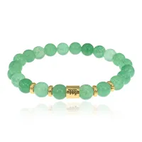 Браслет Знаки Зодиака - Дева с натуральным Нефритом 8мм