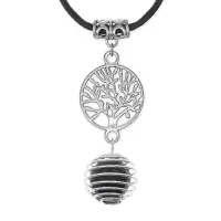 Амулет Дерево жизни с нат.камнем Змеевик MKA-4009-02