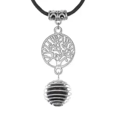 Амулет Дерево жизни с нат.камнем Змеевик MKA-4009-02