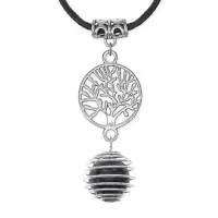 Амулет Дерево жизни с нат.камнем Лабрадор MKA-4009-04