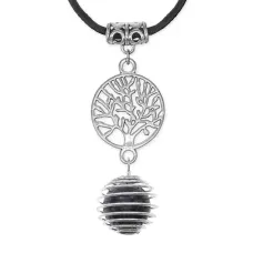 Амулет Дерево жизни с нат.камнем Лабрадор MKA-4009-04