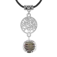 Амулет Дерево жизни с нат.камнем Унакит MKA-4009-17