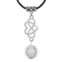 Амулет Бесконечная любовь с нат.камнем Кахолонг MKA-4010-03