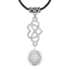 Амулет Бесконечная любовь с нат.камнем Кахолонг MKA-4010-03