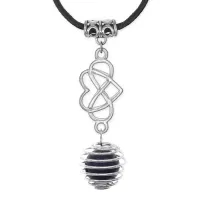 Амулет Бесконечная любовь с нат.камнем Лазурит MKA-4010-06