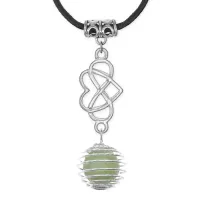 Амулет Бесконечная любовь с синт. камнем Оникс MKA-4010-11