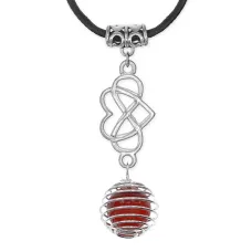 Амулет Бесконечная любовь с нат.камнем Сердолик MKA-4010-13