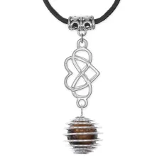 Амулет Бесконечная любовь с нат.камнем Тигровый глаз MKA-4010-16