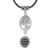 Амулет Дерево жизни с нат. камнем Змеевик MKA-4012-02