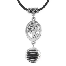 Амулет Дерево жизни с нат. камнем Змеевик MKA-4012-02