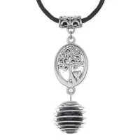 Амулет Дерево жизни с нат.камнем Лабрадор MKA-4012-04