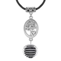 Амулет Дерево жизни с нат.камнем Лава MKA-4012-05