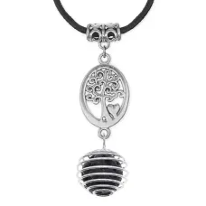 Амулет Дерево жизни с нат.камнем Лава MKA-4012-05