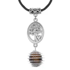 Амулет Дерево жизни с нат.камнем Тигровый глаз MKA-4012-16