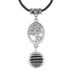 Амулет Дерево жизни с нат.камнем Черный агат MKA-4012-18