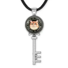 Кулон Ключ Кот (делаю, что хочу) ALKK-0068