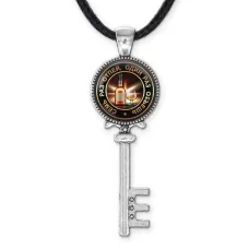 Кулон Ключ Семь раз отпей, один раз отъешь ALKK-0130