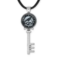 Кулон Ключ Ворон на черепе ALKK-0203