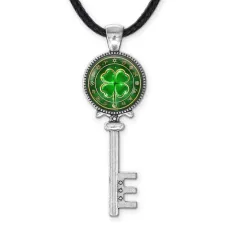 Кулон Ключ Клевер удачи ALKK-0220
