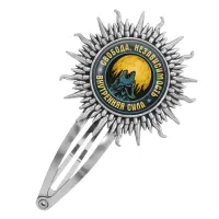 Заколка Волк воет на луну HZG-0373