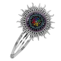 Заколка Викканское колесо года HZG-0476