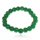 Браслет из стекла, 8мм, цвет темно-зеленый BS744-01